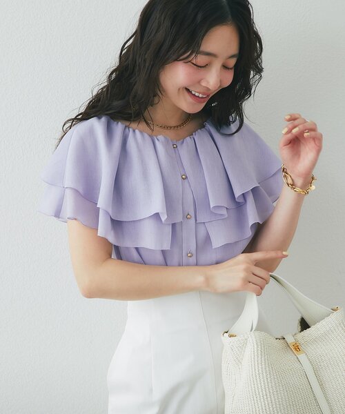 La boutique Bonbon（ラブティックボンボン） ブラウス シャツ 「差が 