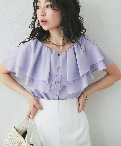 La boutique Bonbon（ラブティックボンボン） ブラウス シャツ 「差が 