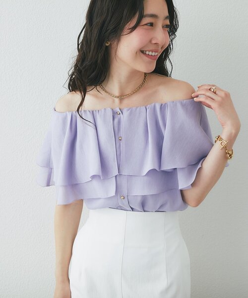 La boutique Bonbon（ラブティックボンボン） ブラウス シャツ 「差が