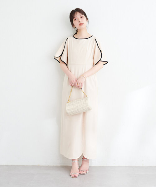 「natural couture」 半袖ワンピース MEDIUM ブルー系その他 レディース_画像2