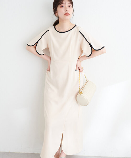 「natural couture」 半袖ワンピース MEDIUM ブルー系その他 レディース_画像4