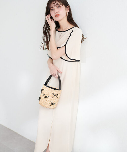「natural couture」 半袖ワンピース MEDIUM ブルー系その他 レディース_画像8