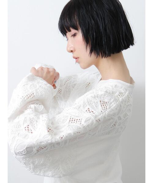 Samansa Mos2（サマンサモスモス） ブルゾン アウター 切り替えレース