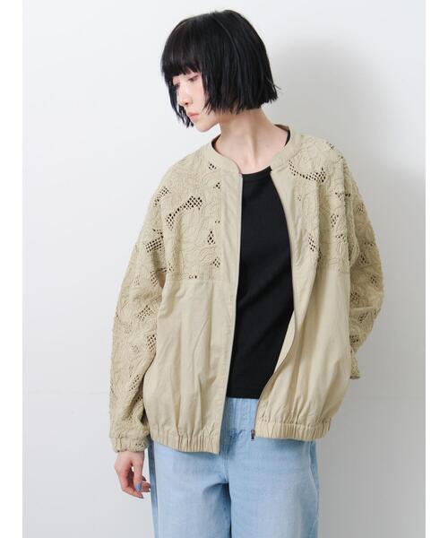 Samansa Mos2（サマンサモスモス） ブルゾン アウター 切り替えレース