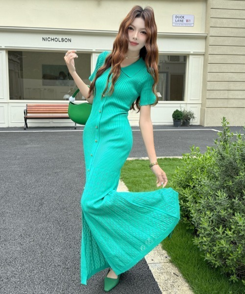 FAVORITO ワンピース 半袖 ニットワンピース : ZOZOTOWN Yahoo!店