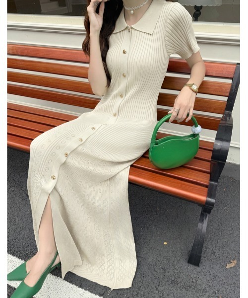 FAVORITO ワンピース 半袖 ニットワンピース : ZOZOTOWN Yahoo!店