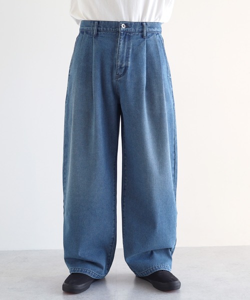 「ANME」 デニムパンツ L ブルー レディース_画像2