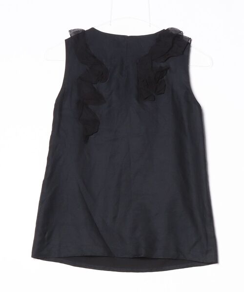 「CYNTHIA ROWLEY」 リボンノースリーブブラウス 2 ブラック レディース_画像2