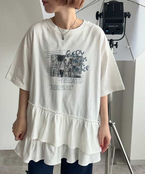 「apres jour mignon」 半袖カットソー フリー ブラック系その他 レディース_画像9