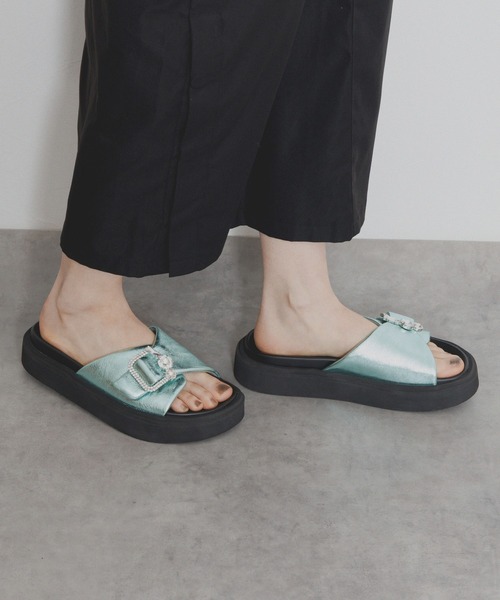 「NICAL」 フラットサンダル SMALL ブラック レディース_画像9