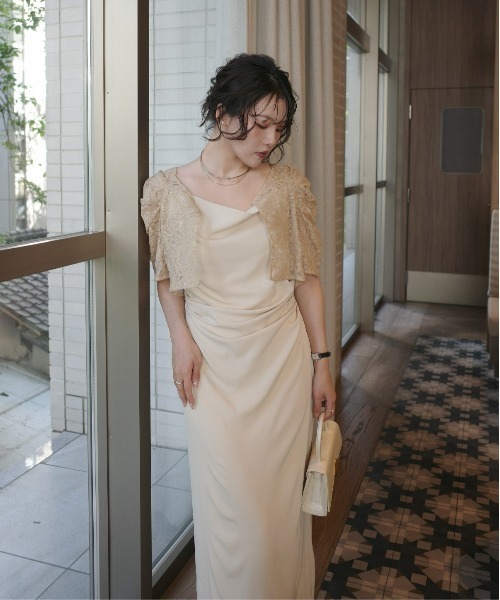 LE'RURE ドレス Lace bolero set drepe dress : ZOZOTOWN Yahoo!店