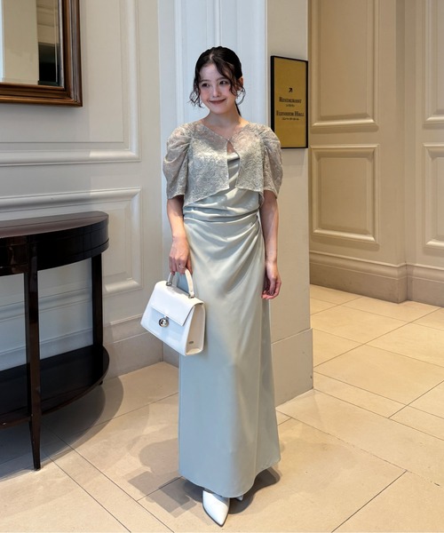 スーツ・フォーマル・ドレス Lerure Lace bolero set drepe dress tall LE'RURE ドレス Lace bolero set drepe dress : ZOZOTOWN Yahoo!店