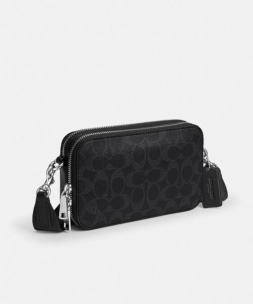 COACH レザー ボディバッグ ブラック COACH（コーチ） ショルダーバッグ クリントン クロスボディ バッグ