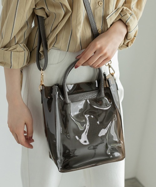 Edit Sheen（エディットシーン） ハンドバッグ クリアコンビクロコ