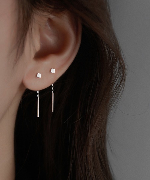 ピアス YUKA(^^) ハートの軟骨ピアス│10金 ダイヤモンド ボディピアス