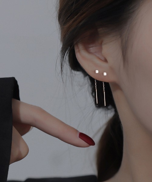 ピアス YUKA(^^) K10YGダイヤモンド軟骨ピアス・ボディピアスパーツ トラガス