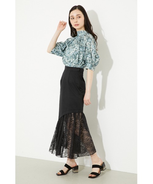 【最終価格】rienda レース マーメイドスカート rienda スカート レースヘムマーメイドスカート : ZOZOTOWN