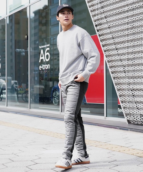 【グレー】裏起毛 中綿 テーパード ロングパンツ (MENS) New Balance Golf｜裏起毛 中綿 テーパード ロングパンツ (MENS