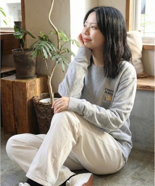 45R フォーティーファイブアール　スウェット　白　トレーナー　R刺繍　美品 FUNALIVE（ファンアライブ） トレーナー スウェット ちこまる ワン