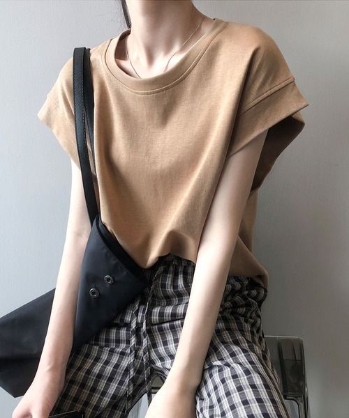tシャツ クルーネック フレンチスリーブ カットソー レディース BEAUTY＆YOUTH UNITED ARROWS tシャツ クルーネック フレンチ