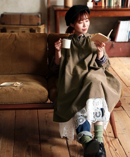 ワンピース 予定がない日の、アンティークなワンピース レディース  