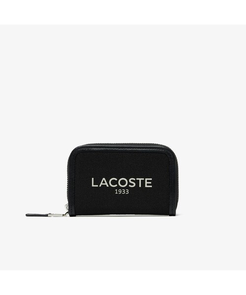 LACOSTE カードケース ヘリテージキャンバス ジップカードケース