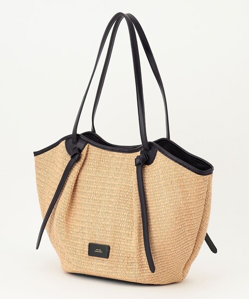 美品２３区雑材ミドル トートバッグ 23区 トートバッグ 「CLASSY.6月号掲載」雑材ミドル レディース