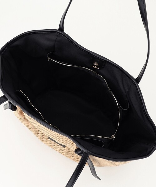 美品２３区雑材ミドル トートバッグ 23区 トートバッグ 「CLASSY.6月号掲載」雑材ミドル レディース