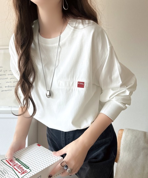 tシャツ 「JaVa ジャバコラボ」シンプルなのに格上げ。綿100％シルケット素材裾ドロストオーバーサイズTシャツ レディース メンズ | Java | 19