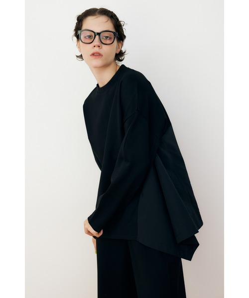 tシャツ Ponte docking flare tops　ポンチドッキングフレアートップス レディース HeRIN.CYE tシャツ Ponte docking flare tops ポンチドッキング