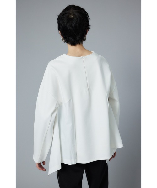 tシャツ Ponte docking flare tops　ポンチドッキングフレアートップス レディース HeRIN.CYE tシャツ Ponte docking flare tops ポンチドッキング