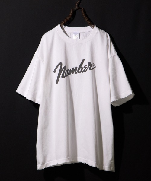 NUMBER (N)INE tシャツ VINTAGE WASH DAMAGE CLASSIC LOGO T
