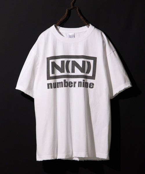 NUMBER (N)INE ベージュ Tシャツ Mサイズ ダメージ加工サイズ2 NUMBER (N)INE ベージュ Tシャツ Mサイズ ダメージ加工サイズ2