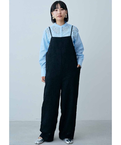 ブラウス シャツ ＭＥＤＥ１９Ｆ　バンドカラーレースコンビシャツ レディース MEDE19F ブラウス シャツ MEDE19F バンドカラーレース