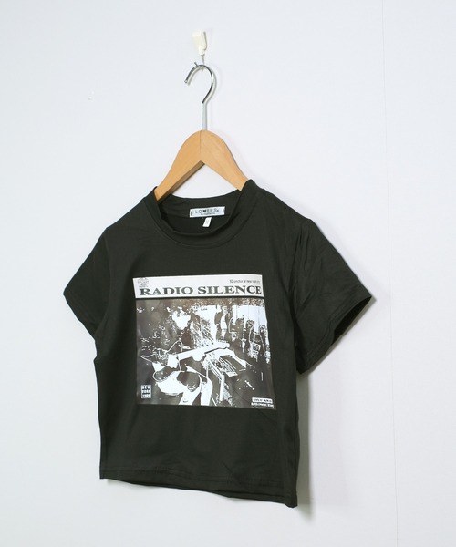 CHANMINA モノクロプリントTシャツ Lサイズ shopnikoniko（ショップにこにこ） tシャツ モノクロプリント