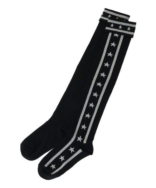 Candy Stripper スエット バッグ 靴下 Candy Stripper 靴下 STAR LINE KNEE HIGH ソックス レディース