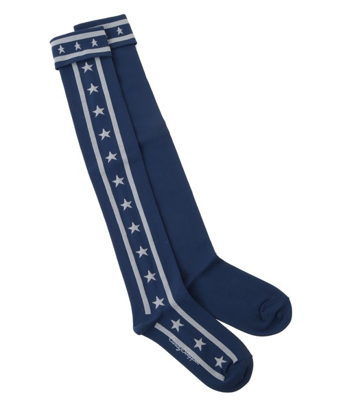 Candy Stripper スエット バッグ 靴下 Candy Stripper 靴下 STAR LINE KNEE HIGH ソックス レディース