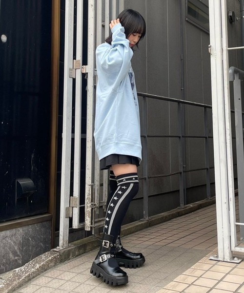 Candy Stripper 靴下 STAR LINE KNEE HIGH ソックス レディース