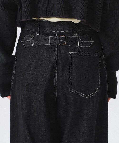 BEAMS BOY ジーンズ デニム デニムパンツ シンチバック パンツ 