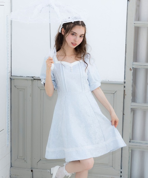 Love Mine Rose ワンピース ブルーミングローズ柄ワンピース | レディース服・レディース