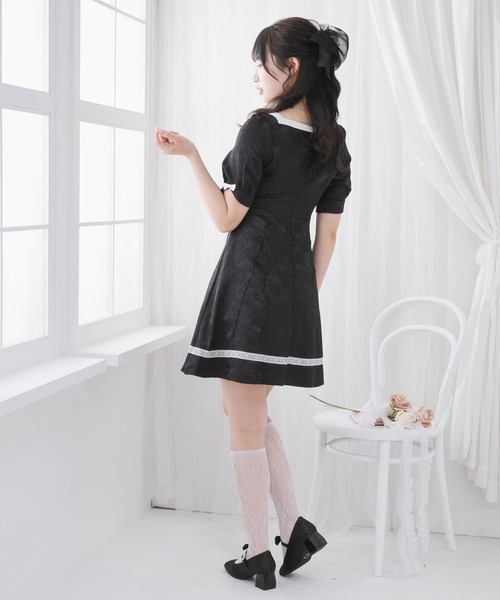DearMyLoveRose ワンピース ハートネックお嬢様ワンピース