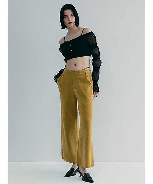 SORIN（ソリン） パンツ Velour Yarn Metallic Ribbon Pants