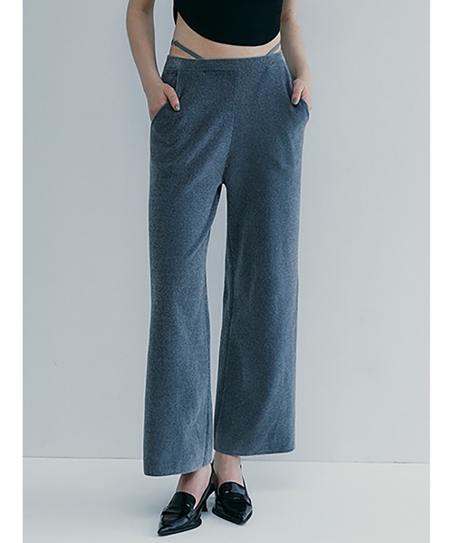 SORIN（ソリン） パンツ Velour Yarn Metallic Ribbon Pants