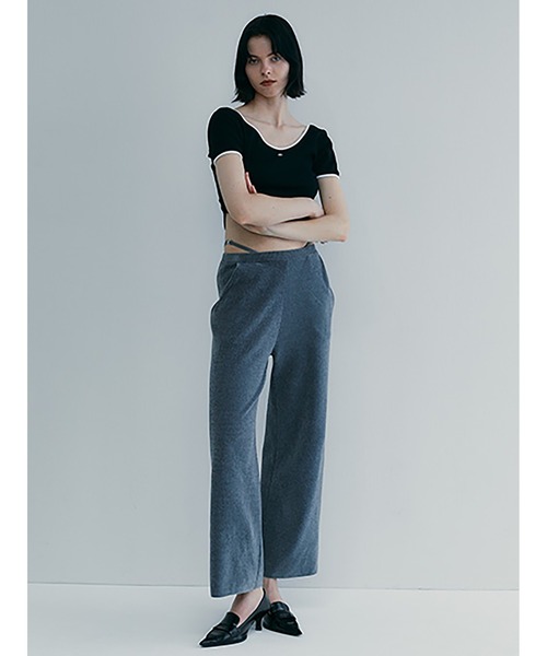 SORIN（ソリン） パンツ Velour Yarn Metallic Ribbon Pants