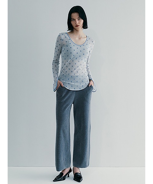 SORIN（ソリン） パンツ Velour Yarn Metallic Ribbon Pants