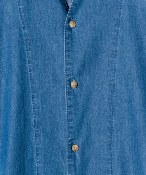 glamb（グラム） シャツ Band Collar Denim Shirt / バンドカラー