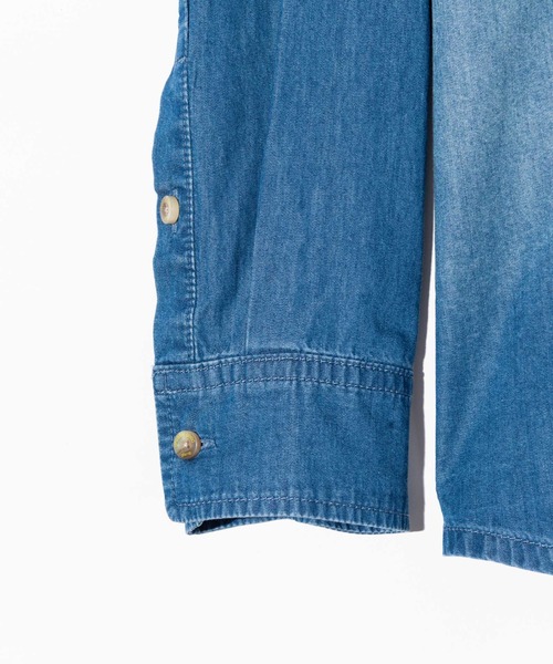glamb（グラム） シャツ Band Collar Denim Shirt / バンドカラー