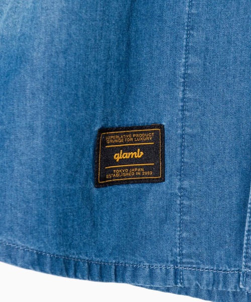 glamb（グラム） シャツ Band Collar Denim Shirt / バンドカラー
