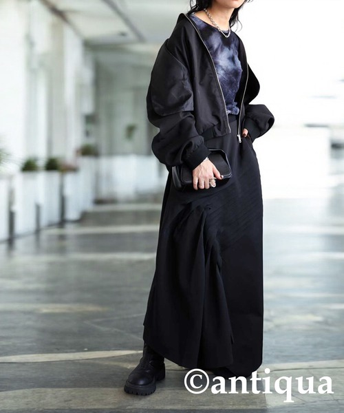 antiqua（アンティカ） ブルゾン アウター レイヤード風ブルゾン