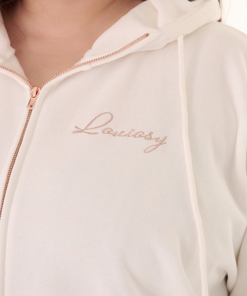 Louiosy tシャツ 「大きいサイズ」刺繍チュニックパーカー